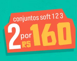 2 Conjunto Soft 1 2 3 por R$160,00